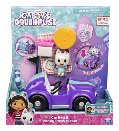 Picture of Gabbys Dollhouse Carlita & Pandy Paws Picnic Vehicle